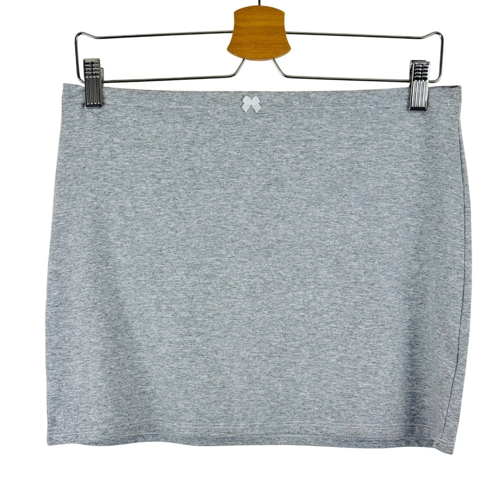 Herr by Isabela Grey Jersey Mini Skirt Made in USA Balletcore Girly Size‎ M NWT